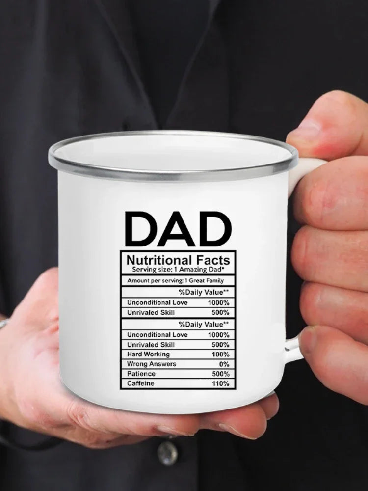 Dads Nutritional Mug Front Facing White Gifts for Dad
 
