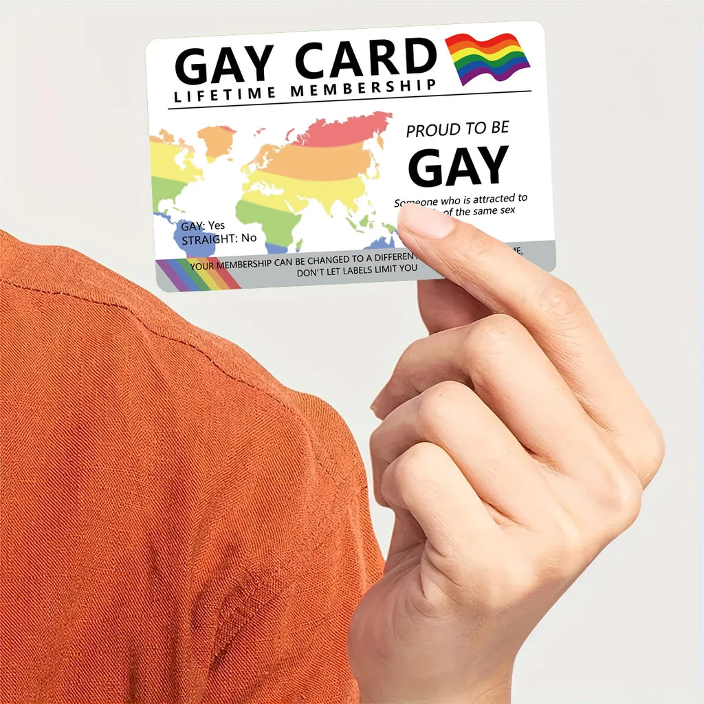 Funny joke driving license gay card member gift for dad 