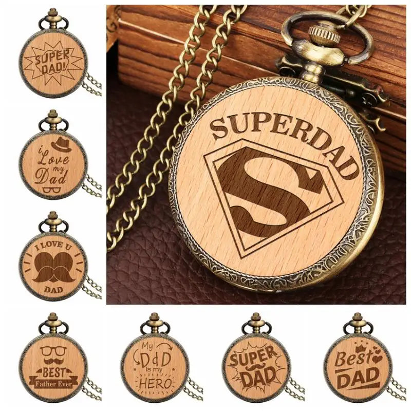 Super Dad Pocket Watch Gifts for Dad
