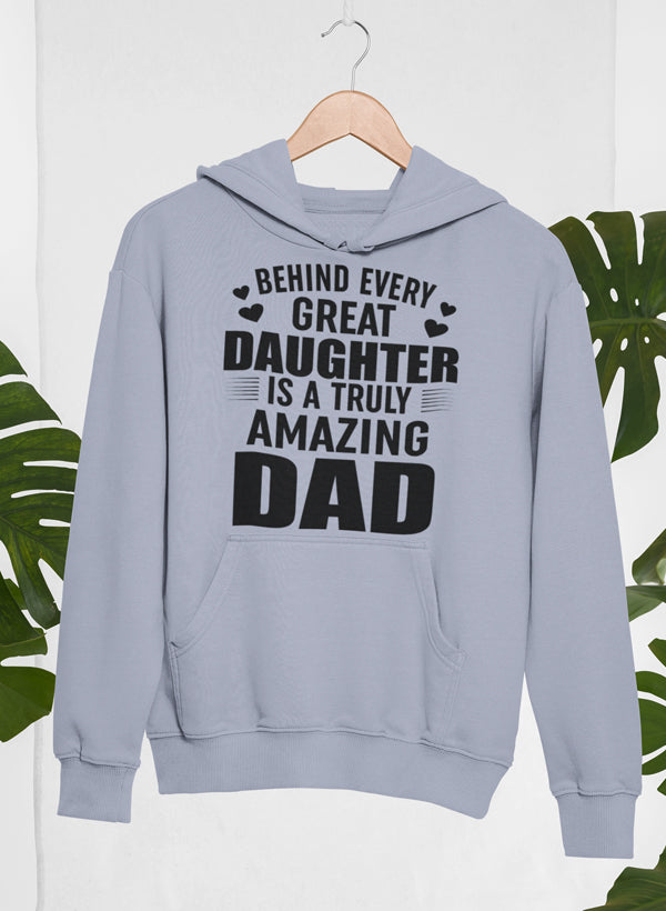 Dad Daughter Hoodie front facing gift for dad
