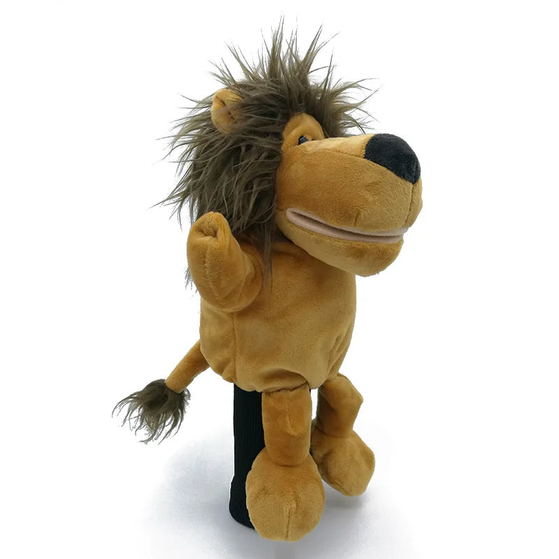 Plush lion toy on a white background. Gifts for dad. Stocking Filler