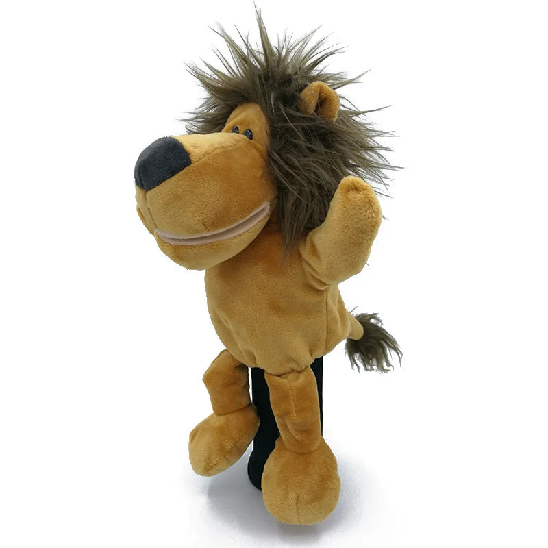 Plush lion toy on a white background. Gifts for dad. Stocking Filler